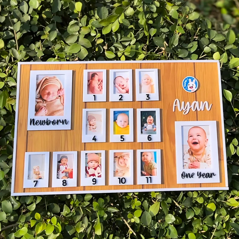 1st Year Photo Frame - Baby Photo Board