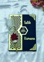 Star Design Nikah Nama Red &Navy Blue